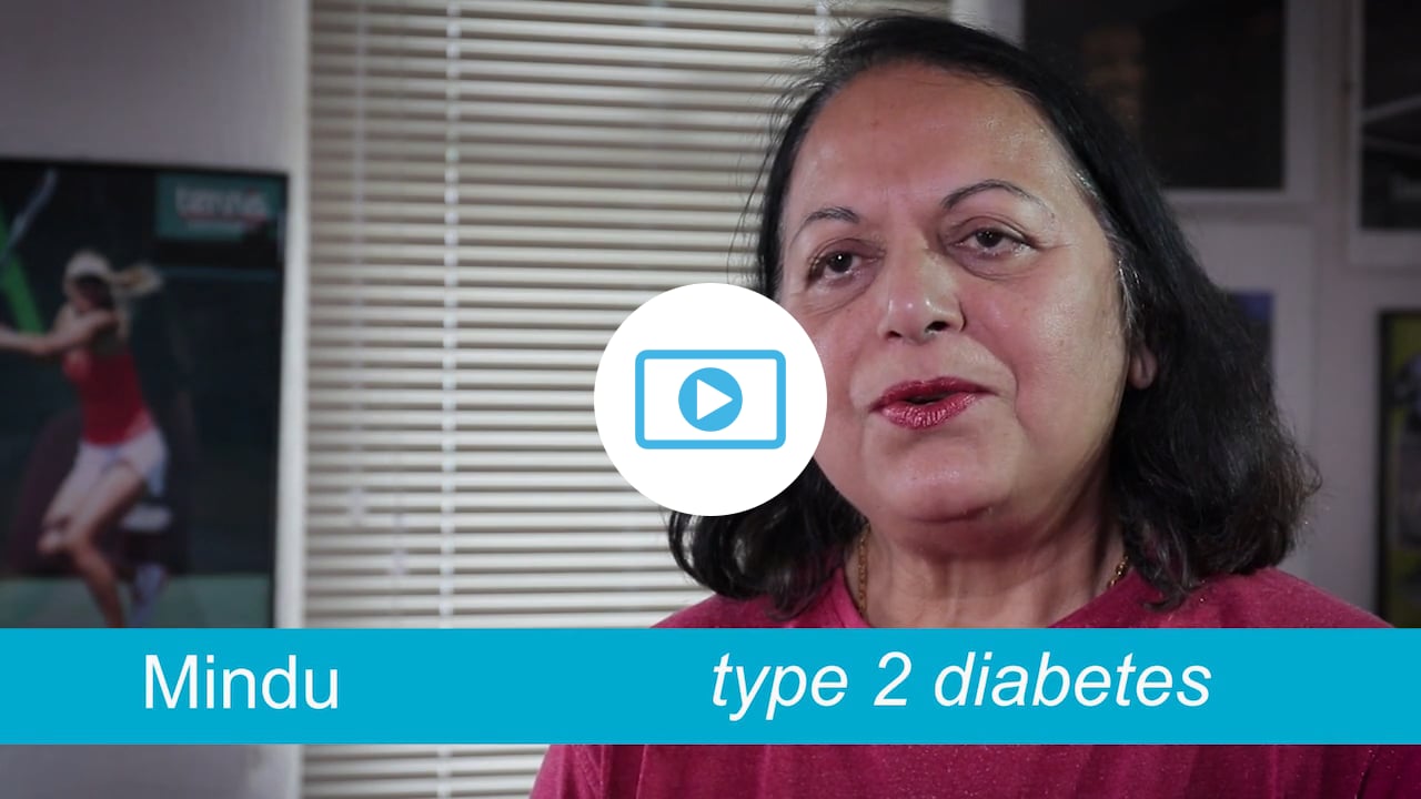 Image for Mindu - type 2 diabetes, gets active